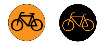 Example of icon_positive==false (left) and icon_positive==true (right)